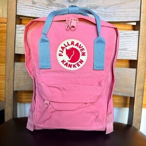 Fjallraven Mini Kanken Pink and Air Blue Backpack